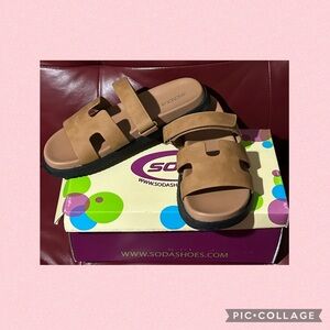 Soda Bianca-S Tan Sandals